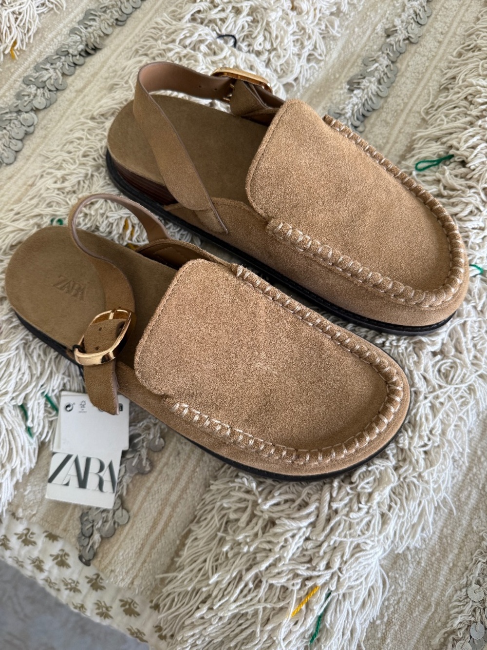 Zara leather mules